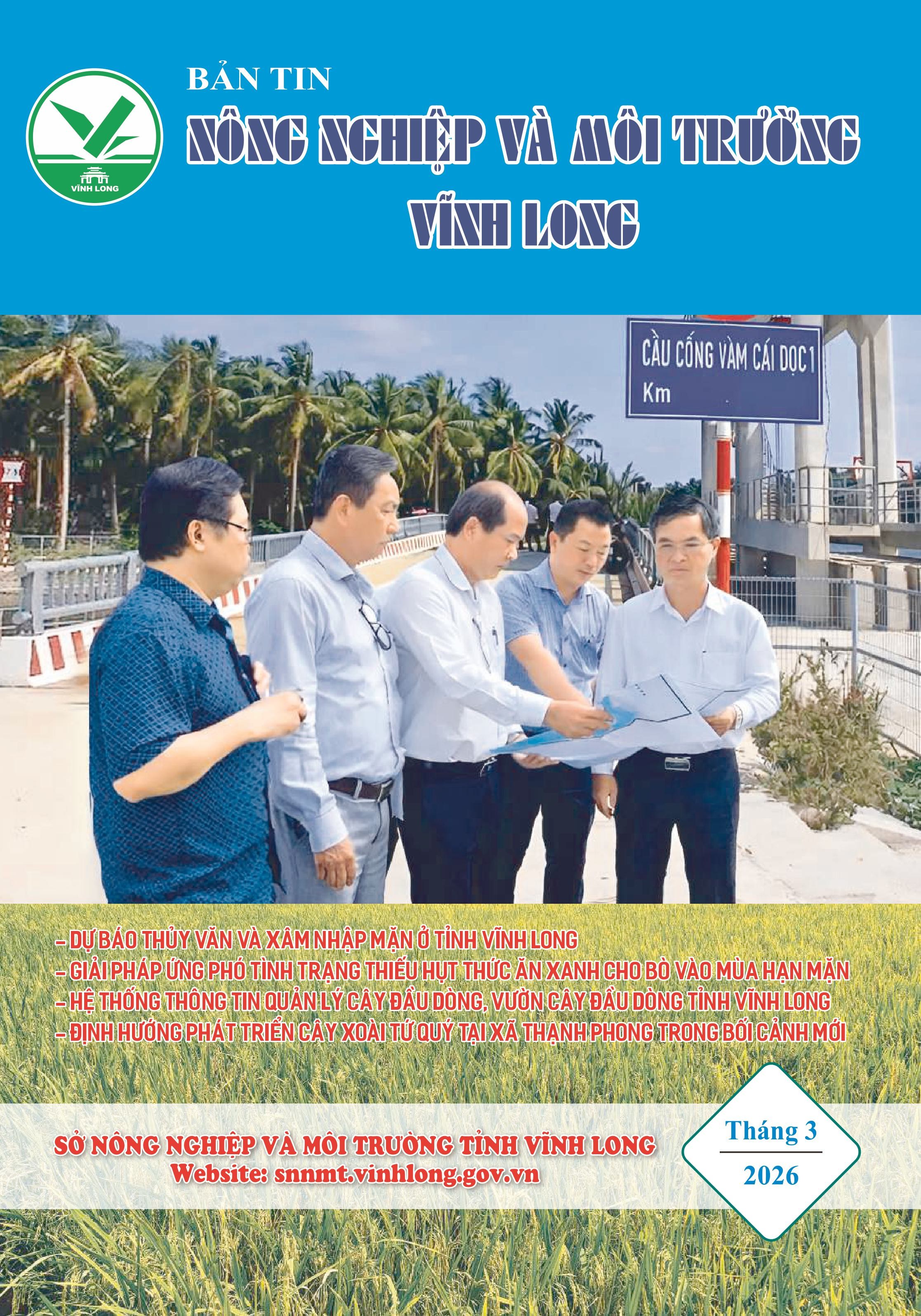 Bản tin Nông nghiệp và Môi trường Vĩnh Long tháng 3 năm 2026